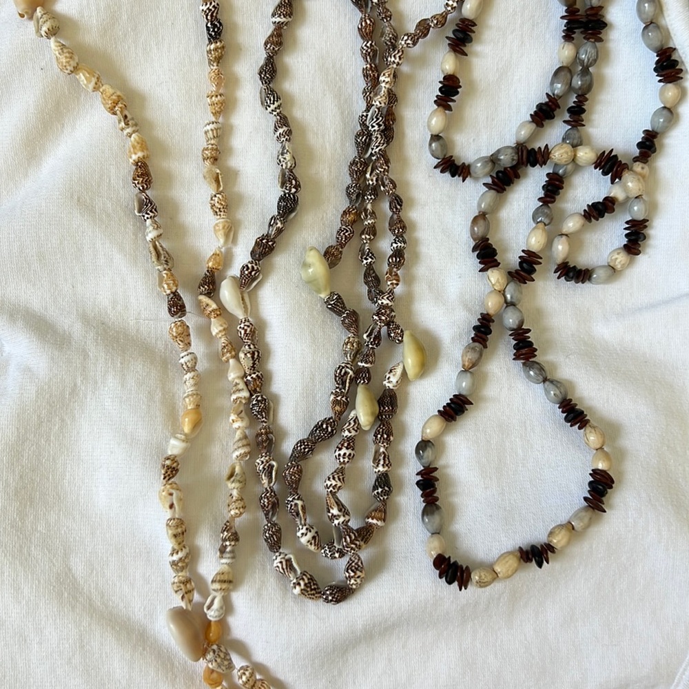 Shell necklaces